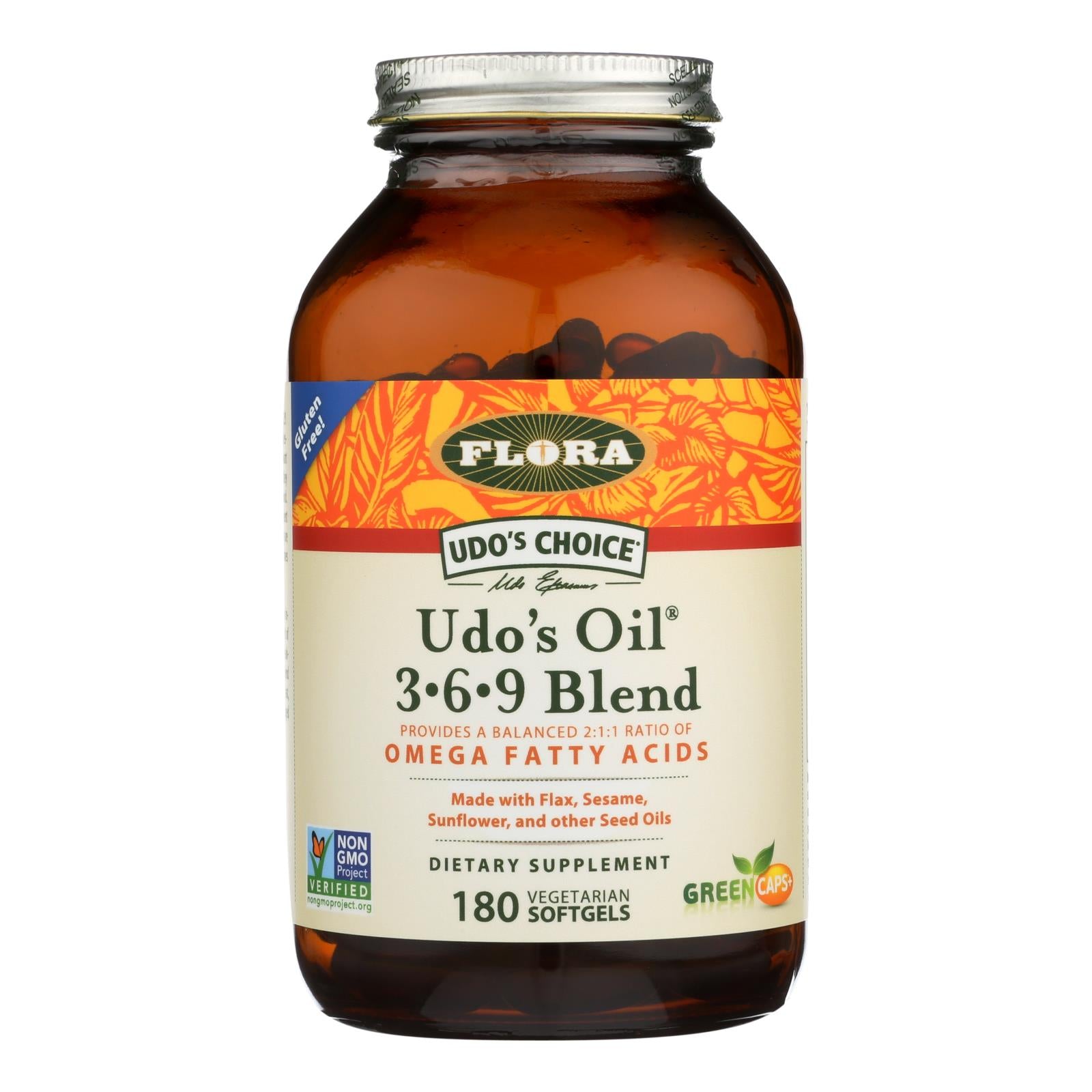 Flora Inc - Udo's Oil 369 Blend - Ea Of 1-180 Sgel - GreatEagleInc