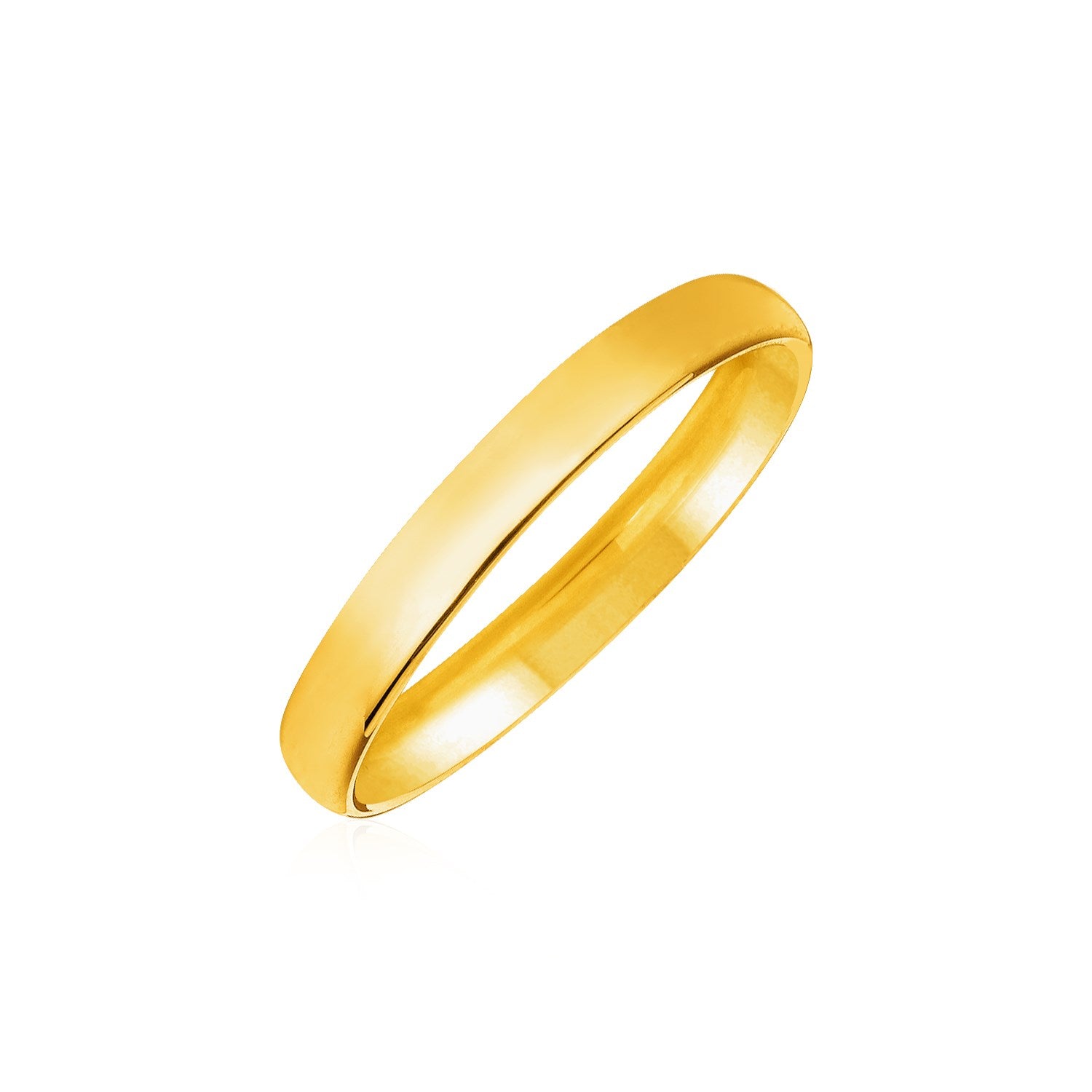 14k Yellow Gold Comfort Fit Wedding Band - 10 - Apparel & Accessories
