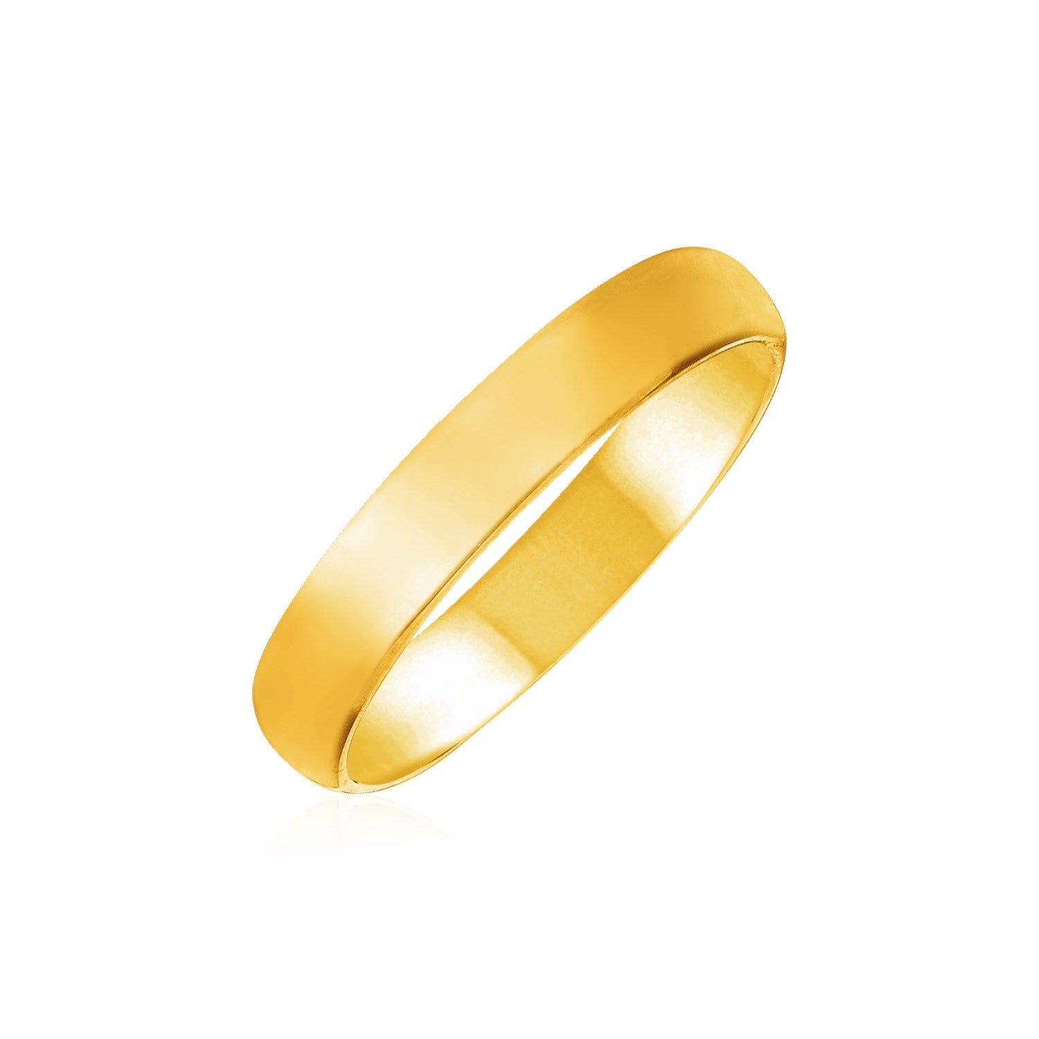 14k Yellow Gold Comfort Fit Wedding Band - 10 - Apparel & Accessories