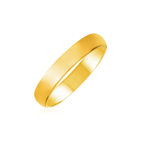 14k Yellow Gold Comfort Fit Wedding Band - 10 - Apparel & Accessories