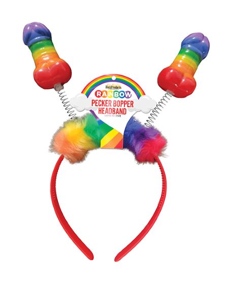 Rainbow Pecker Bopper Headband Default Title