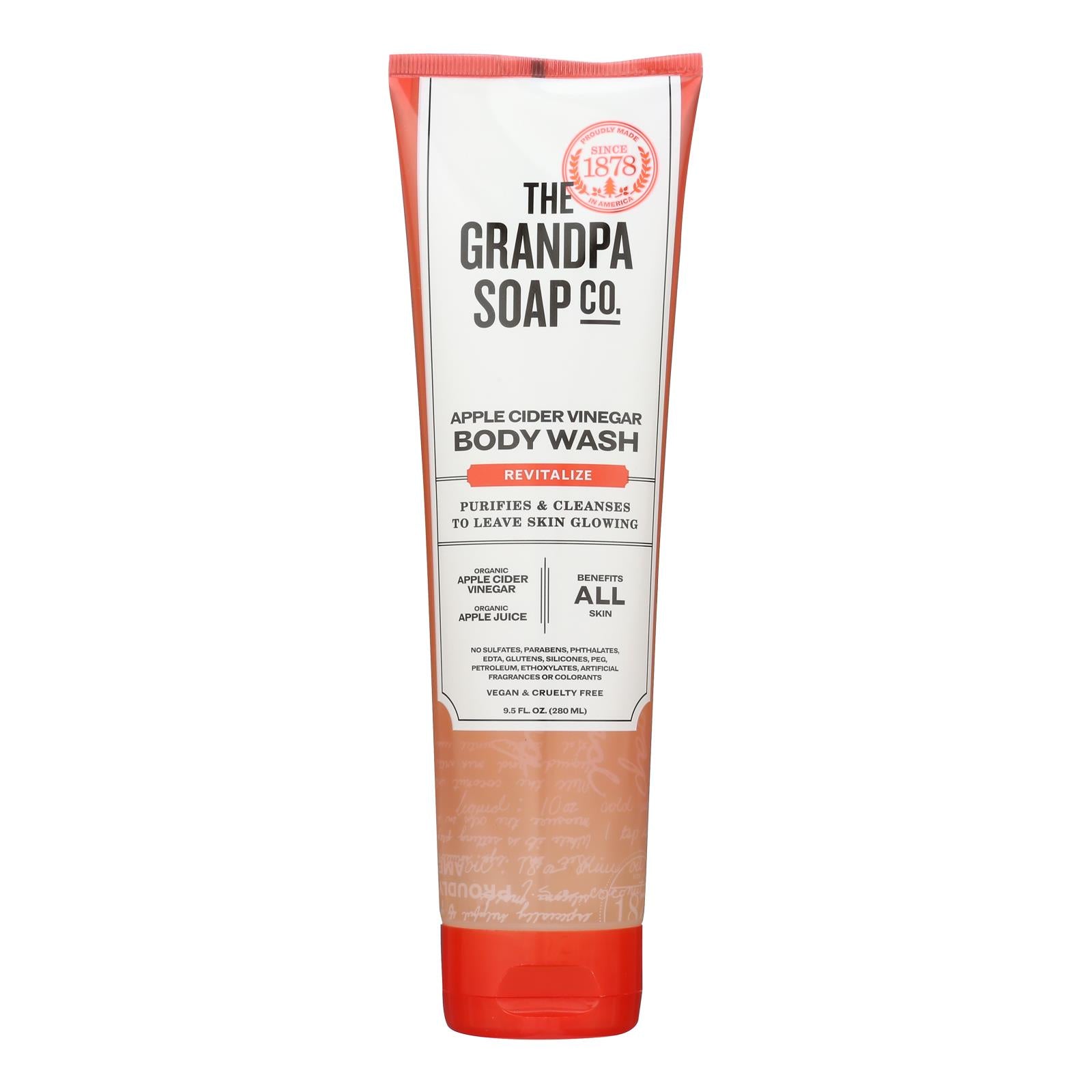 Grandpa Soap - Body Wash Apple Cider - 1 Each - 9.5 Oz - GreatEagleInc