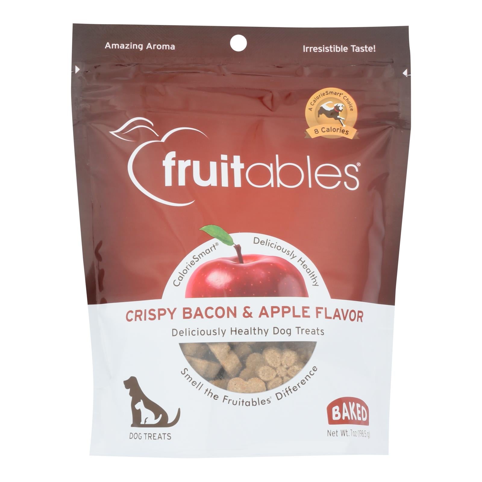 Fruitables - Dog Trts Crunch Bacon Apple - Case Of 8 - 7 Oz - GreatEagleInc