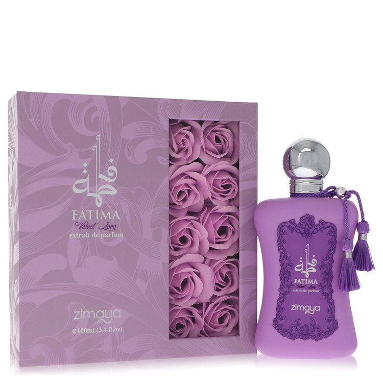 Afnan Fatima Velvet Love by Afnan Extrait De Parfum Spray 3.4 oz for Women - GreatEagleInc