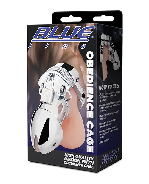Blue Line Obedience Cage - Silver - GreatEagleInc