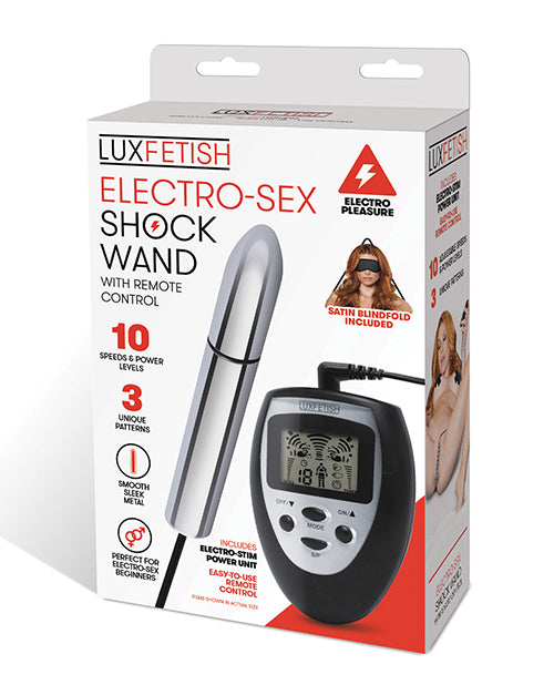 Lux Fetish Electro Sex Shock Wand W/remote - GreatEagleInc