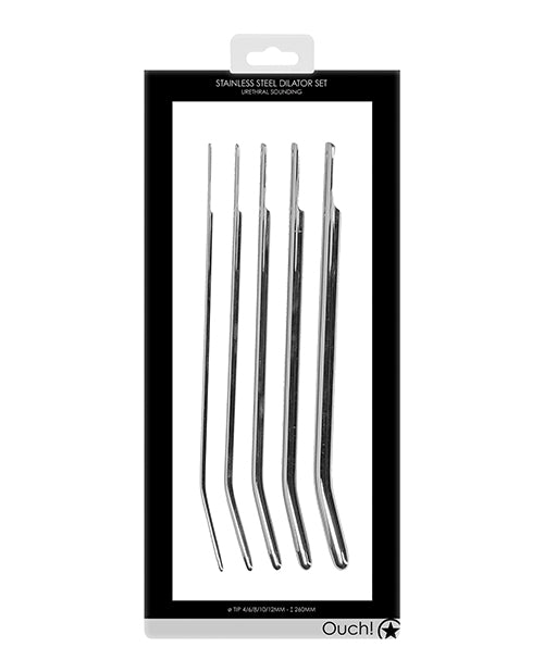 Shots Ouch Urethral Sounding Metal Dilator Set - GreatEagleInc