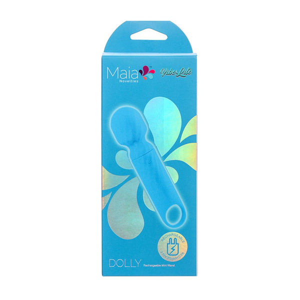 Dolly Blue Silicone Mini Wand Rechargeable Default Title