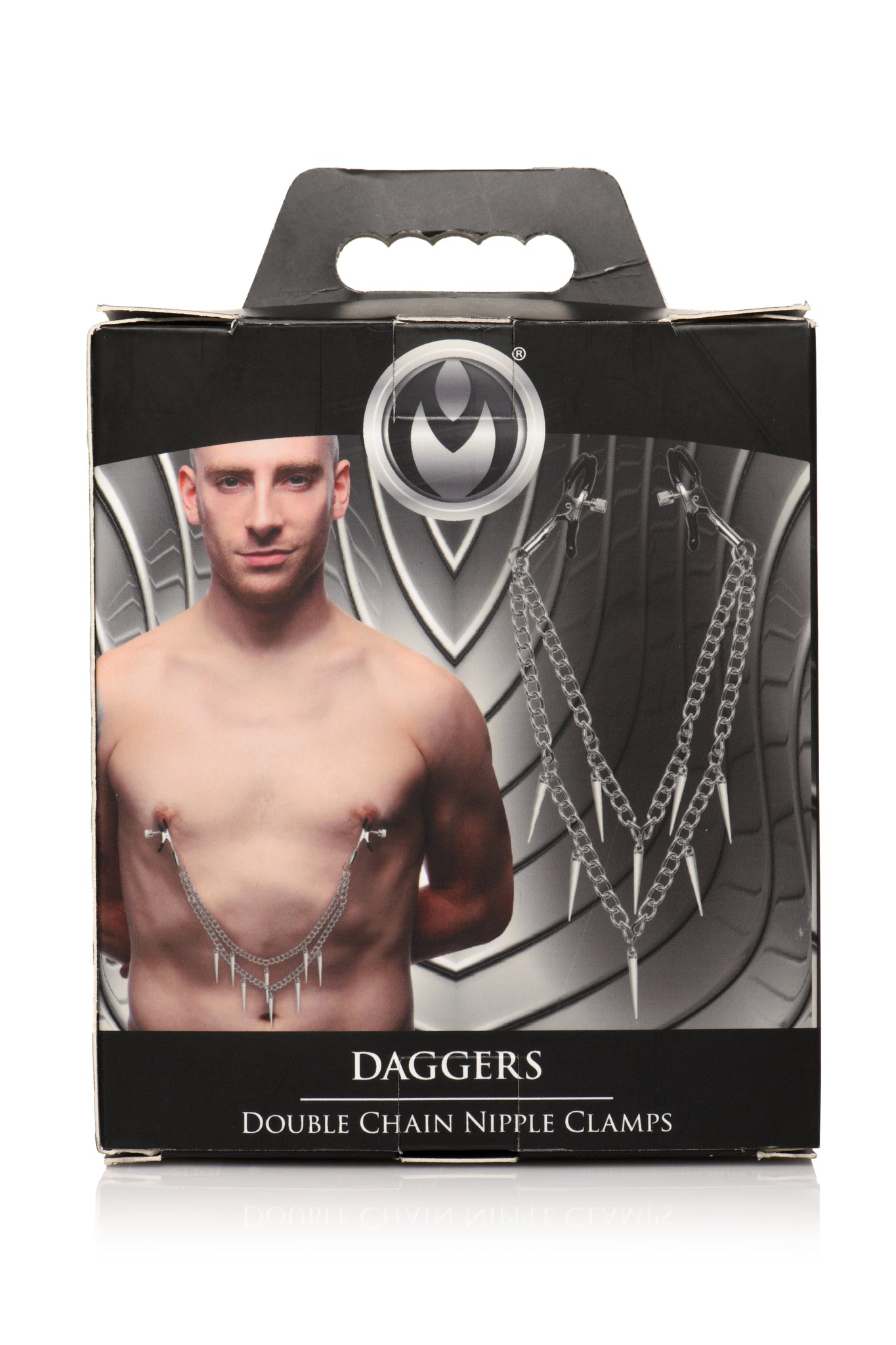 Master Series Daggers Double Chain Nipple Clamps - GreatEagleInc