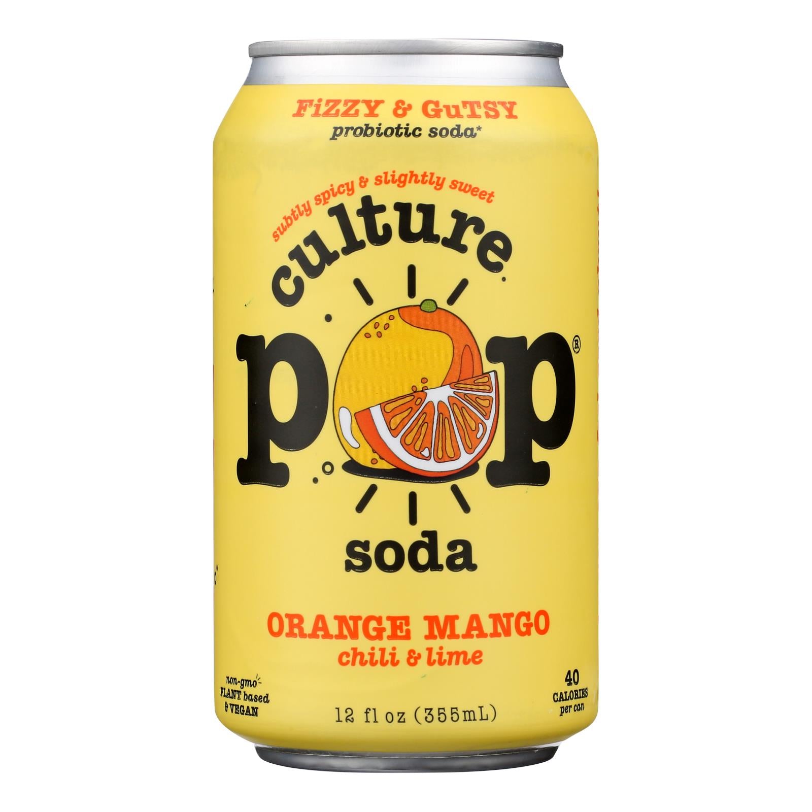 Culture Pop Soda - Soda Orange Pop - Case Of 6-4/12 Fz - GreatEagleInc