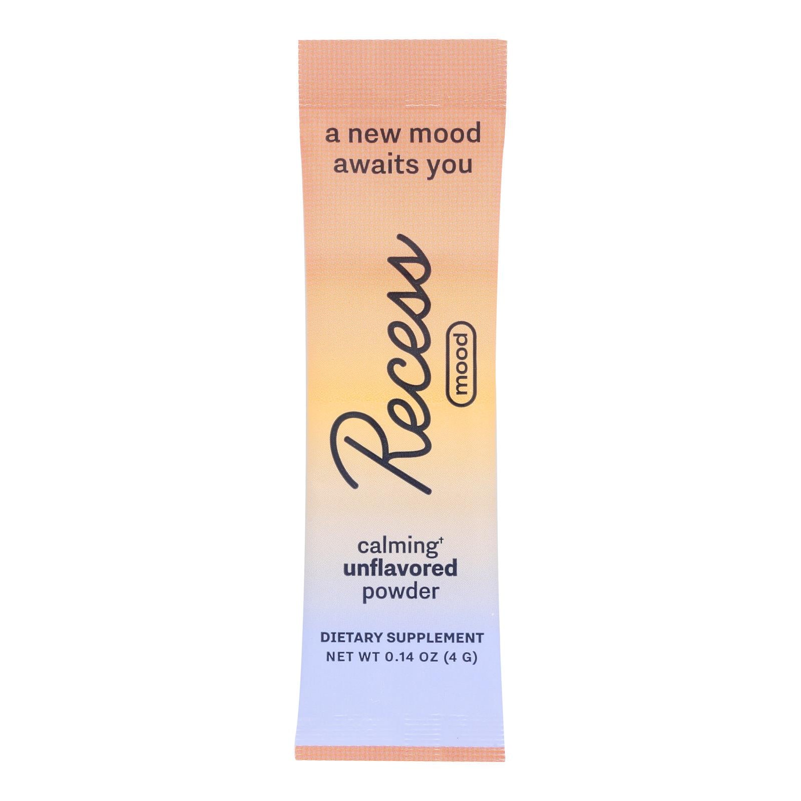 Recess - Mood Sticks Unflavored - Case Of 10-.14 Oz - Home & Garden