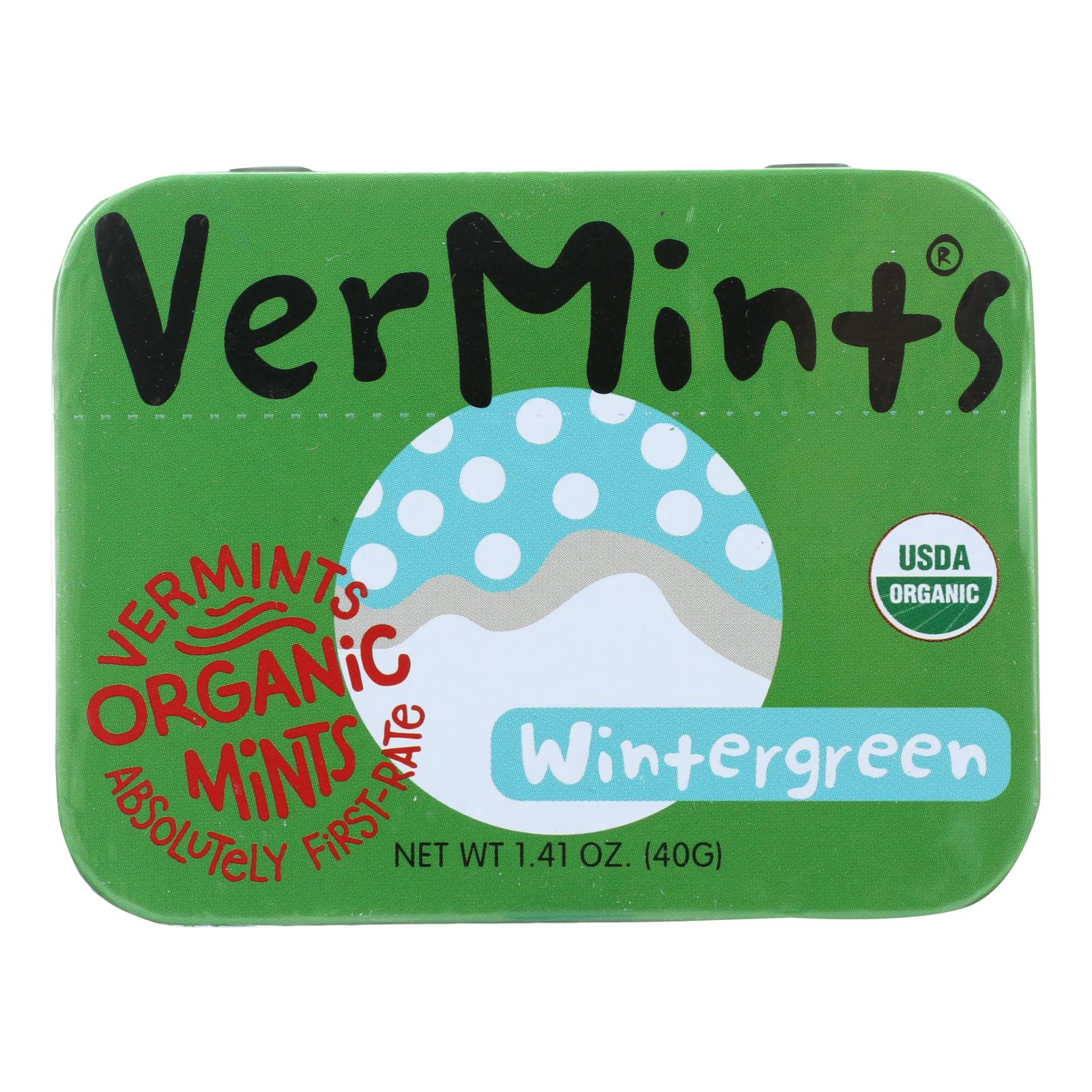 Vermints Breath Mints - All Natural - Wintermint - 1.41 Oz - Case Of 6 - GreatEagleInc