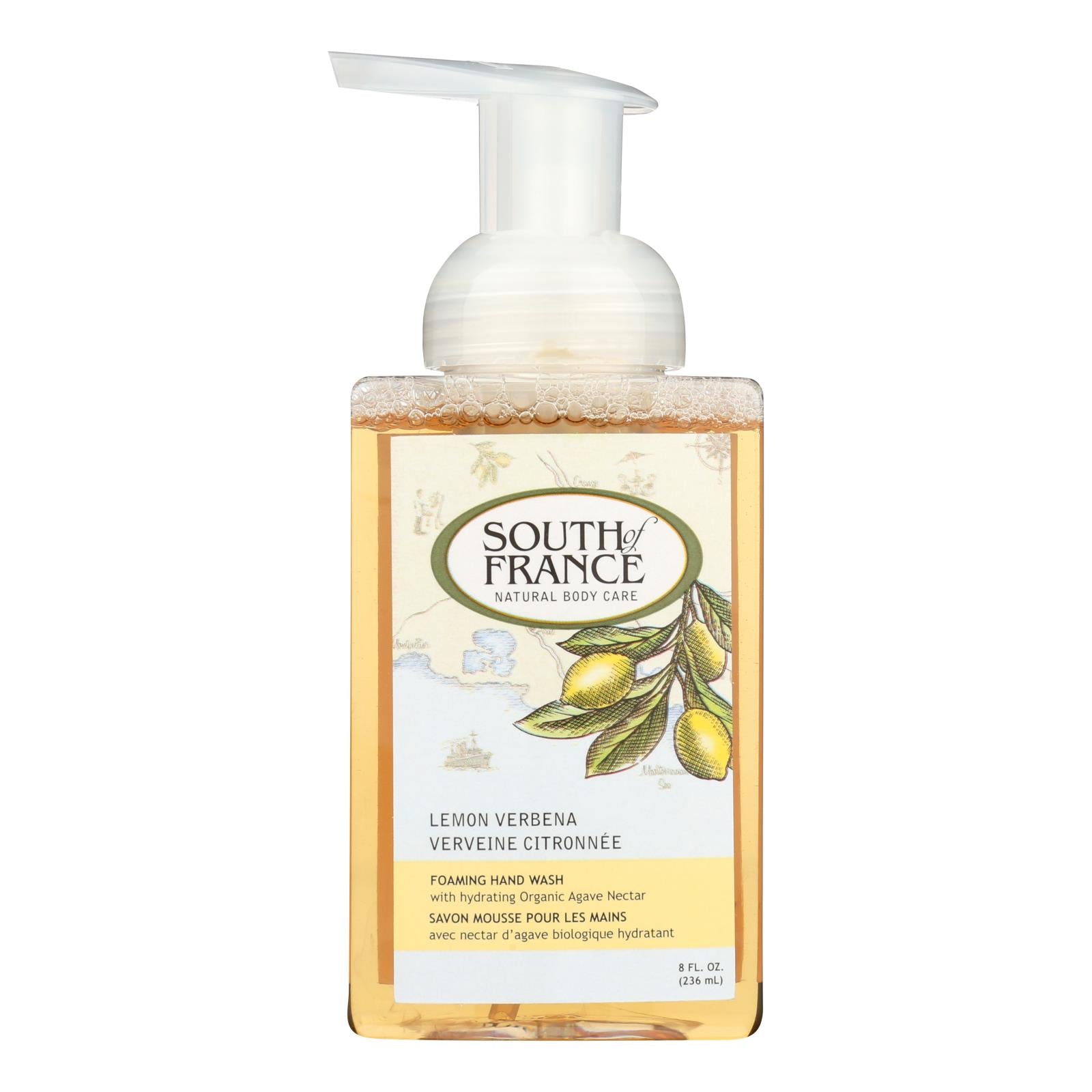 South Of France Hand Soap - Foaming - Lemon Verbena - 8 Oz - 1 Each - GreatEagleInc