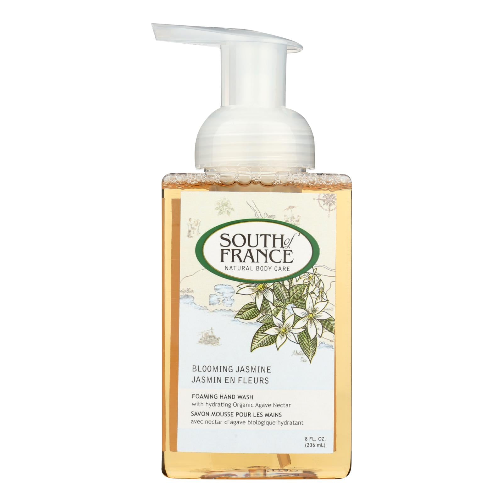 South Of France Hand Soap - Foaming - Blooming Jasmine - 8 Oz - 1 Each - GreatEagleInc