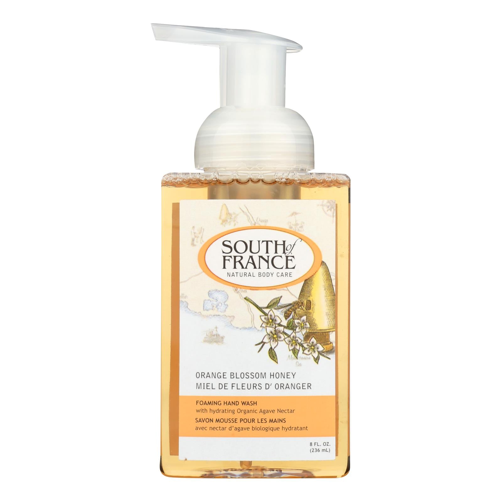 South Of France Hand Soap - Foaming - Orange Blossom Honey - 8 Oz - 1 Each - GreatEagleInc