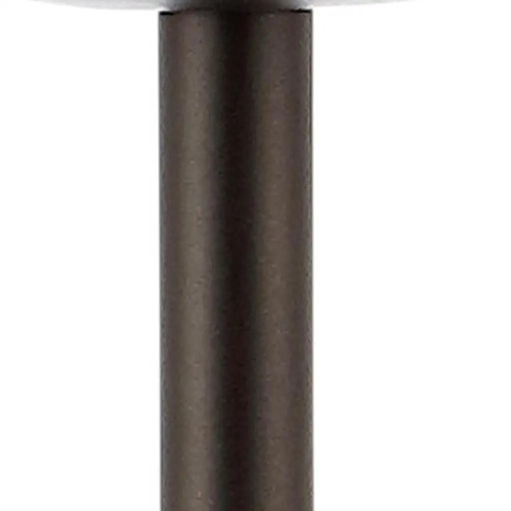 13" Antiqued Bronze USB Table Lamp With Dome Shade Homeroots Lighting