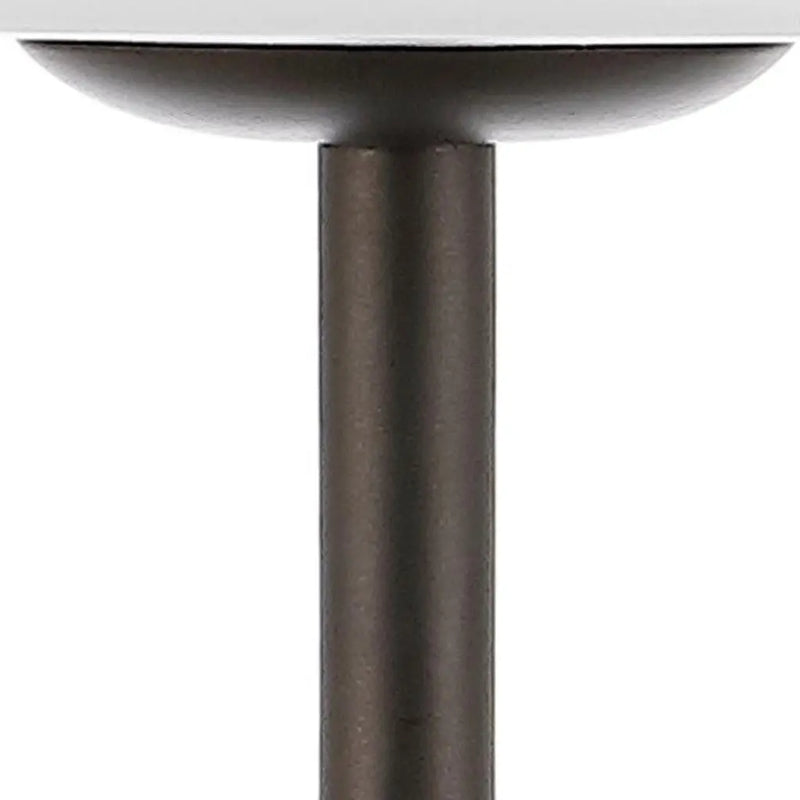 13" Antiqued Bronze USB Table Lamp With Empire Shade Homeroots Lighting