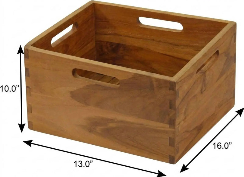 13" Brown Solid Wood Bathroom Storage Furniture Set Homeroots Organization