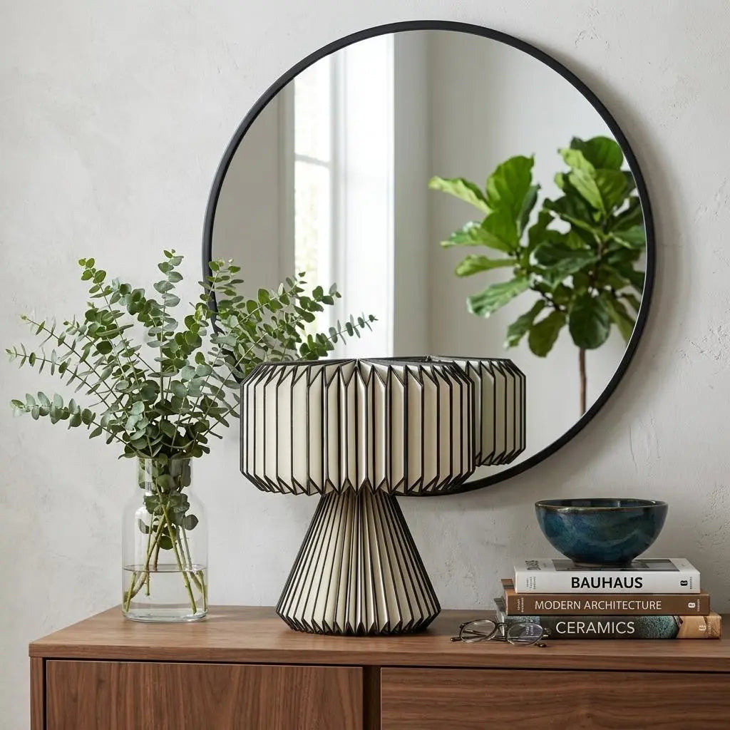 13" Clear Geometric Table Lamp With Cylinder Shade Homeroots Lighting