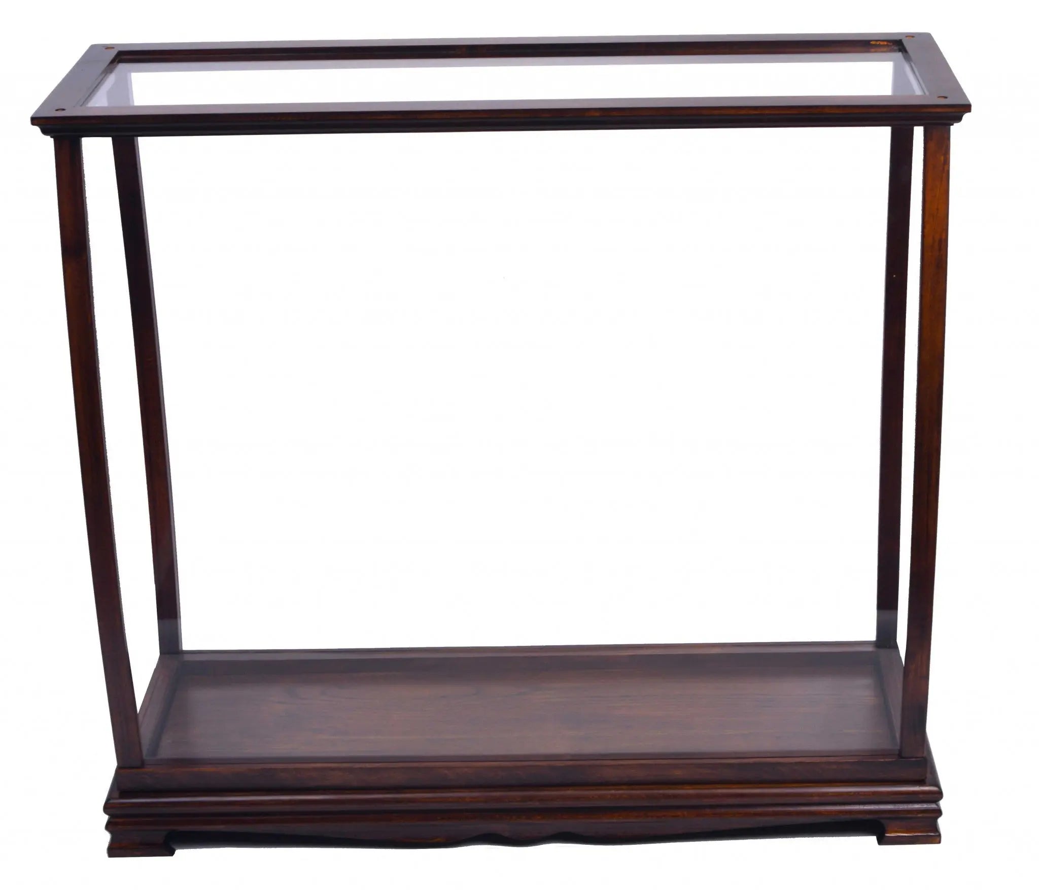 13" Dark Brown And Clear Glass Standard Display Stand Homeroots Kitchen & Dining