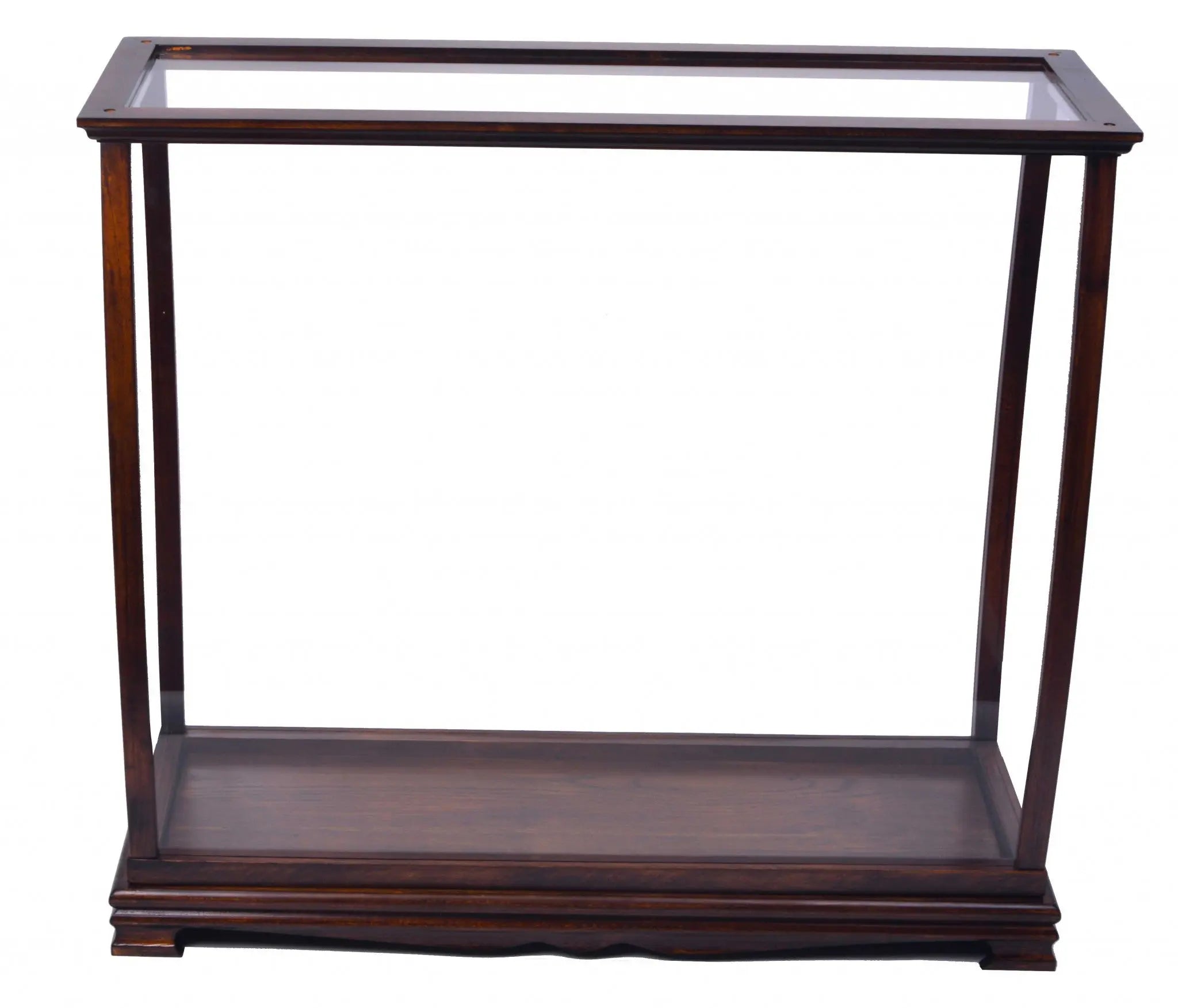 13" Dark Brown And Clear Glass Standard Display Stand Homeroots Kitchen & Dining