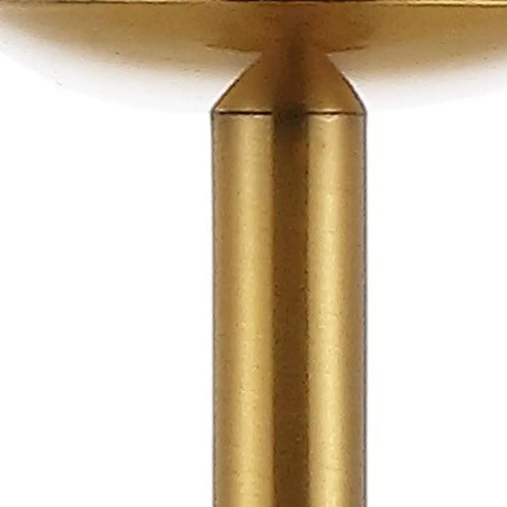 13" Gold USB Table Lamp With Dome Shade Homeroots Lighting