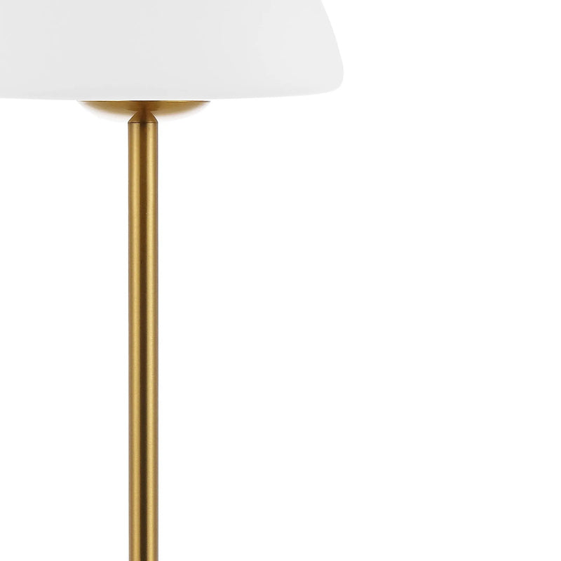 13" Gold USB Table Lamp With Dome Shade Homeroots Lighting