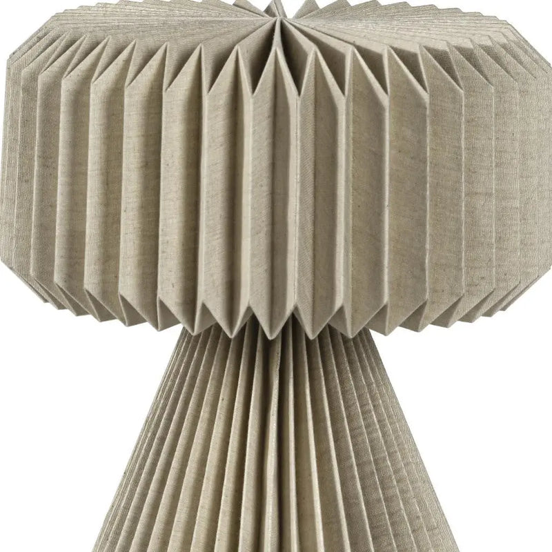 13" Natural Geometric Bedside Lamp With Cylinder Shade Homeroots Lighting