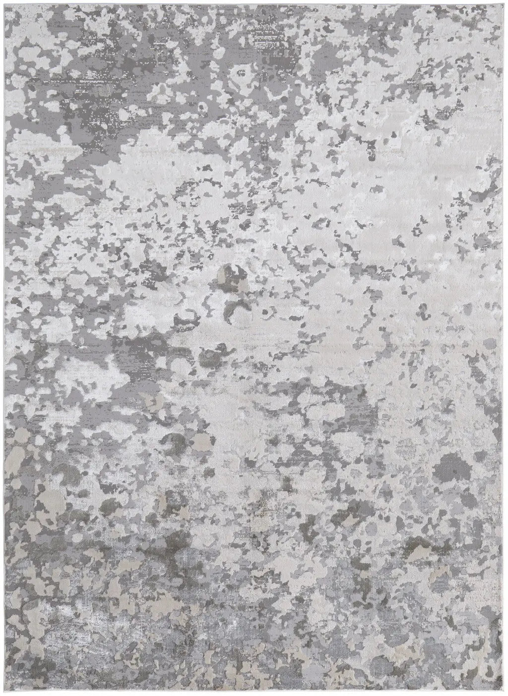 13' X 20' Silver And Gray Abstract Area Rug Homeroots Home Decor