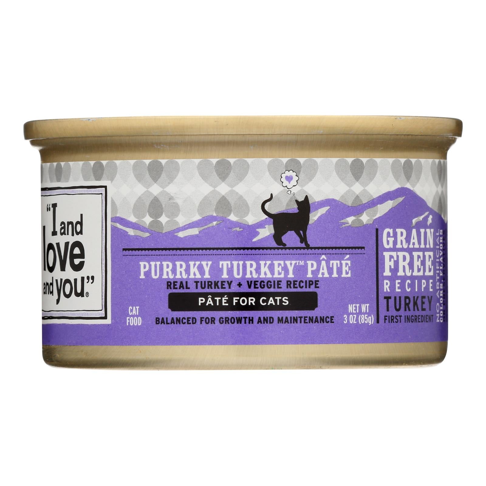 Natural Protein-rich Purrky Turkey Recipe Wet Cat Food  - Case Of 24 - 3 Oz - GreatEagleInc