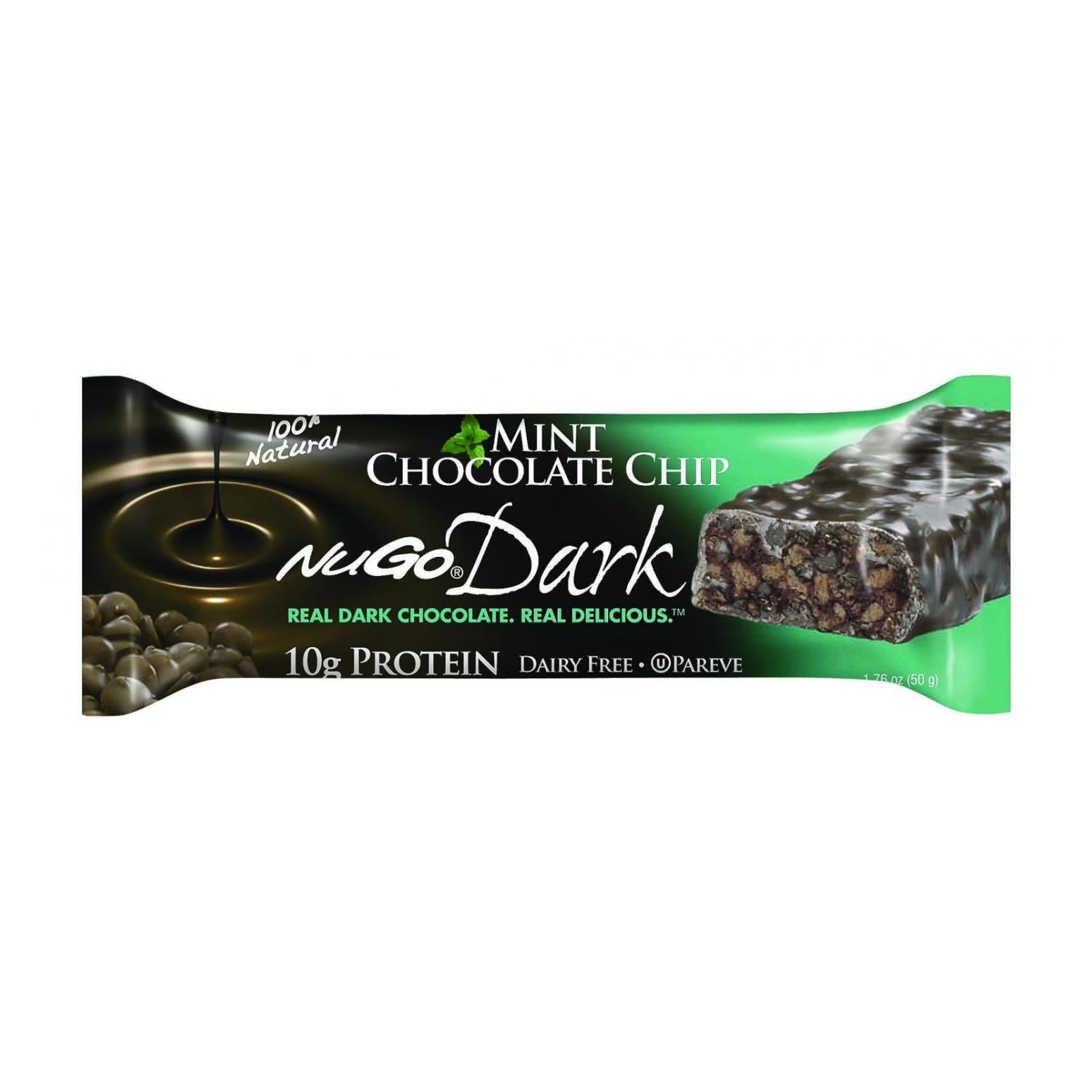 Nugo Nutrition Bar - Dark - Mint Chocolate Chip - 1.76 Oz - Case Of 12 - GreatEagleInc