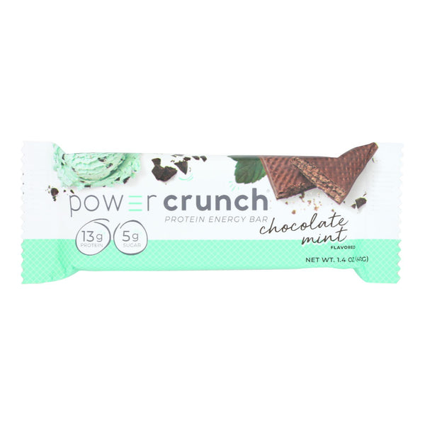 Power Crunch Protein Bars - Chocolate Mint Original - 40 Grm - Case Of 12 - GreatEagleInc
