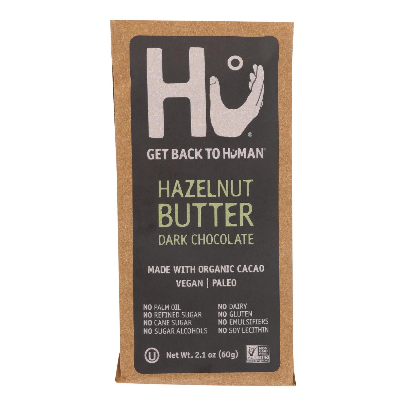 Hu - Dark Chocolate Bar Hazelnut Butter - Case Of 12-2.1 Oz - GreatEagleInc