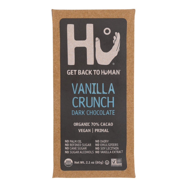 Hu - Dark Chocolate Bar Vanilla Crunch - Case Of 12-2.1 Oz - GreatEagleInc