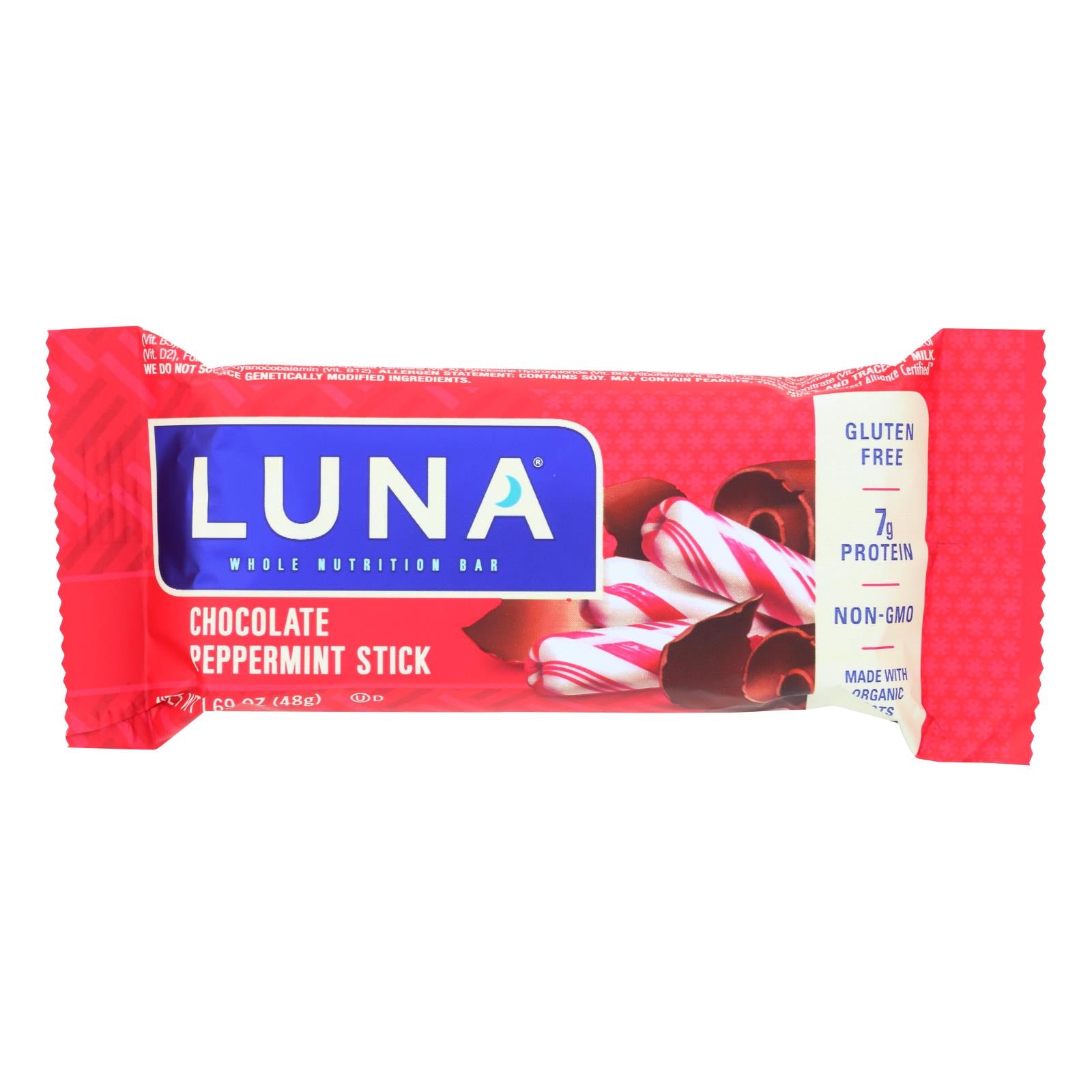 Clif Bar Luna Bar - Organic Chocolate Peppermint - Case Of 15 - 1.69 Oz - GreatEagleInc