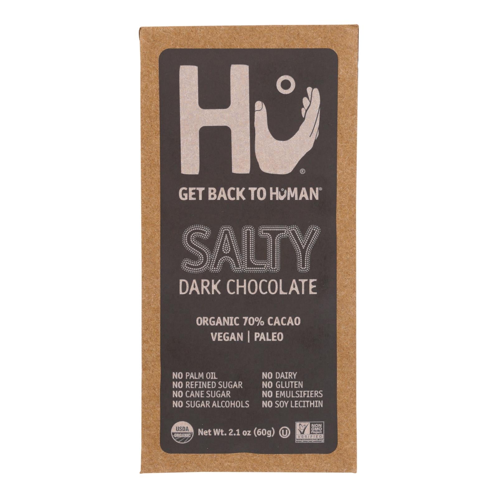 Hu - Dark Chocolate Bar Salty - Case Of 12-2.1 Oz - GreatEagleInc
