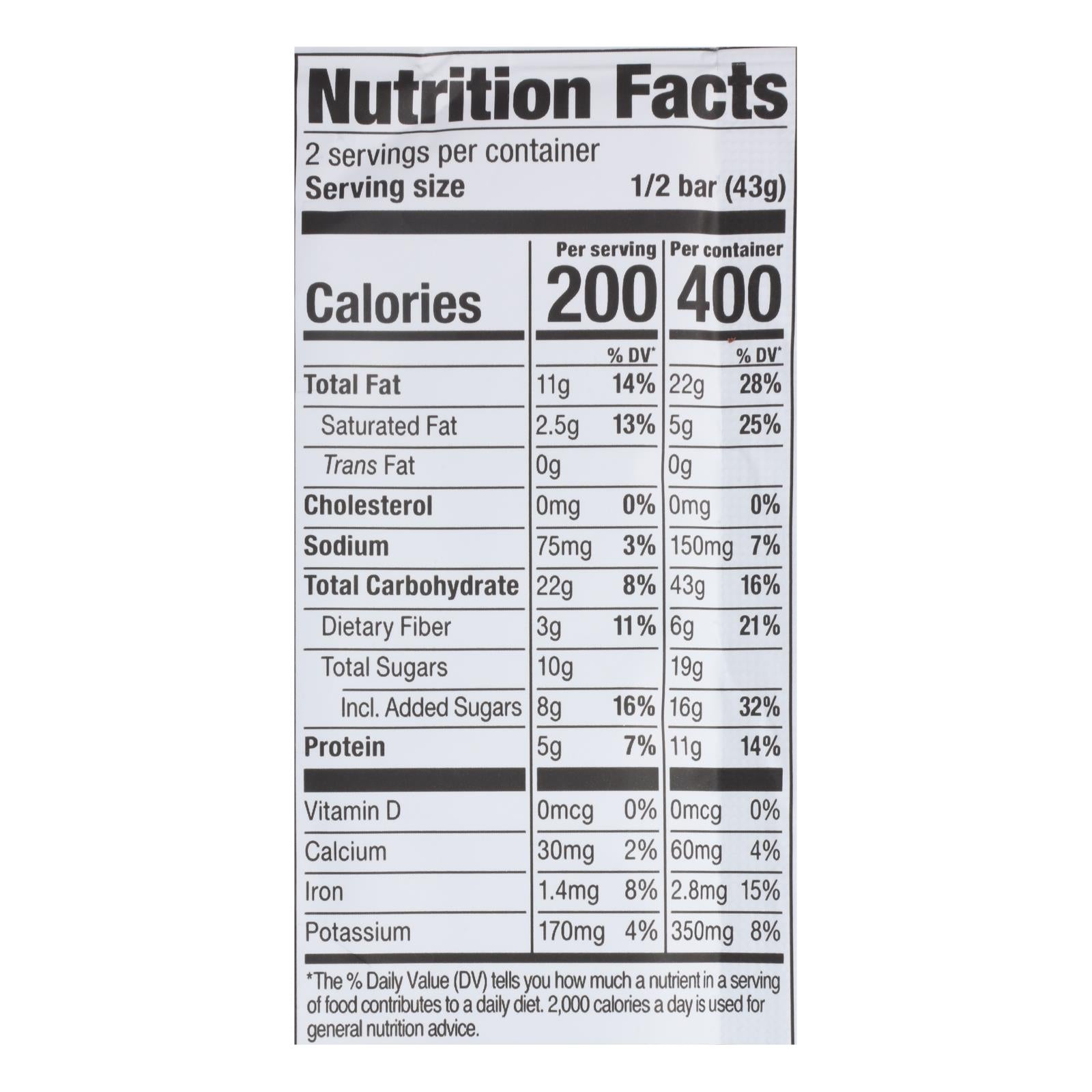 Probar Organic Peanut Butter Chocolate Chip Bar - Case Of 12 - 3 Oz - GreatEagleInc