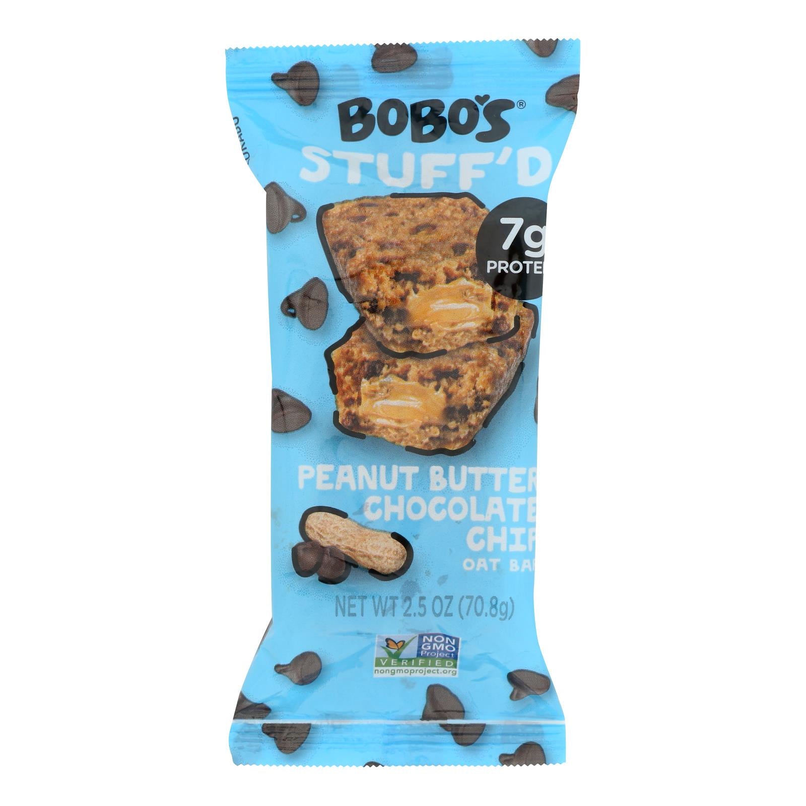 Bobo's Oat Bars - Oat Bar - Peanut Butter Filled Chocolate Chip - Case Of 12 - 2.5 Oz - GreatEagleInc