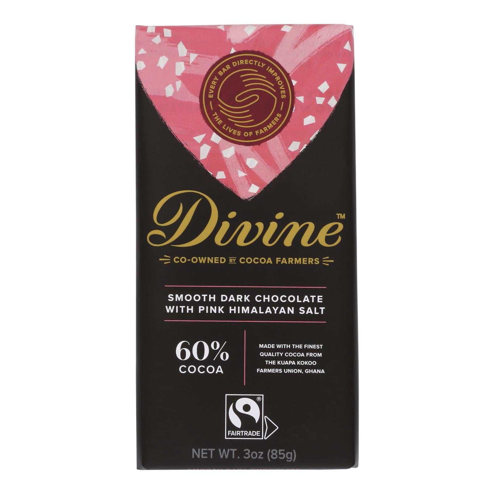 Divine - Bar D/choc Pink Hmlyn Salt - Case Of 12 - 3 Oz - GreatEagleInc