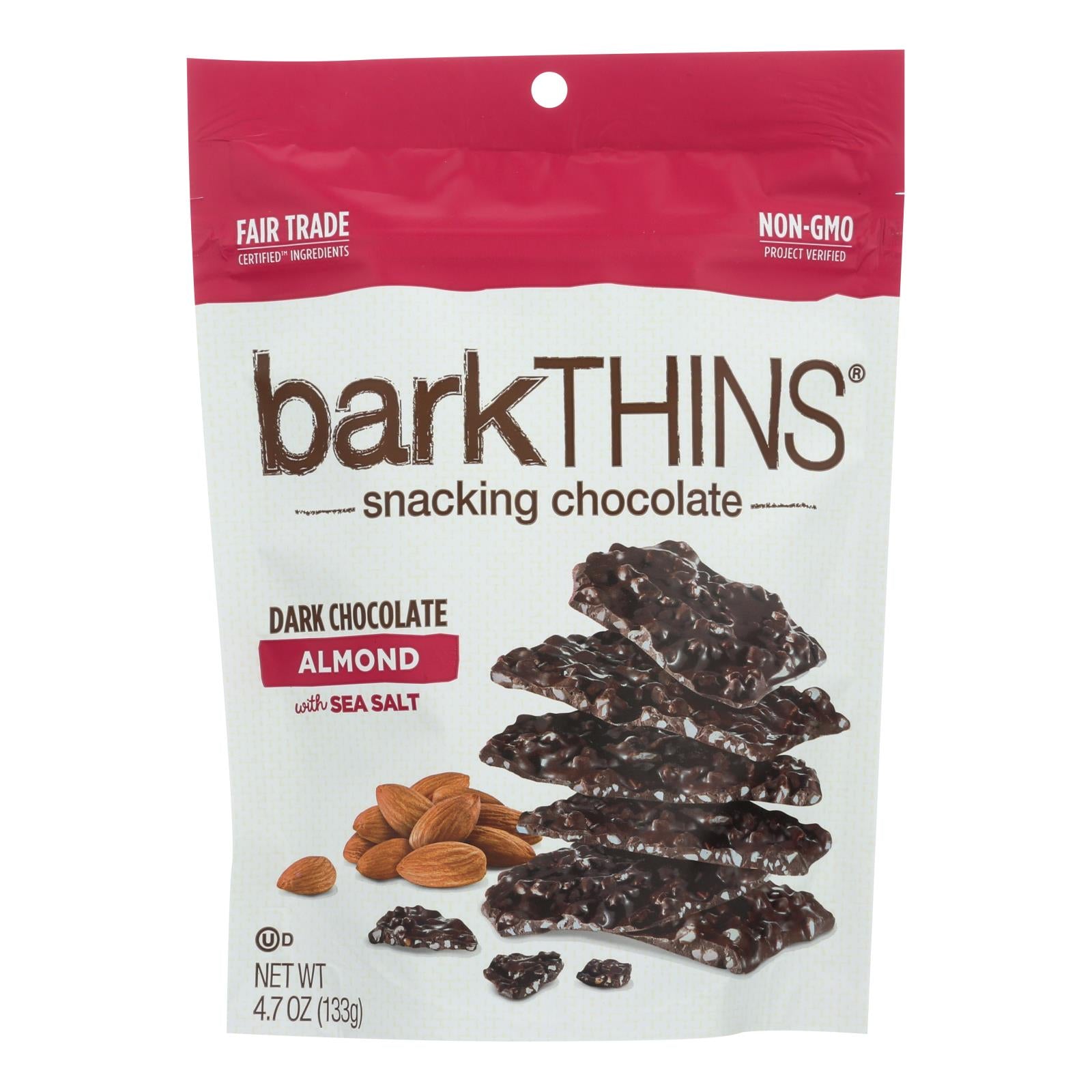 Bark Thins Bark Thins Dark Chocolate - Almond With Sea Salt - Case Of 12 - 4.7 Oz. - GreatEagleInc