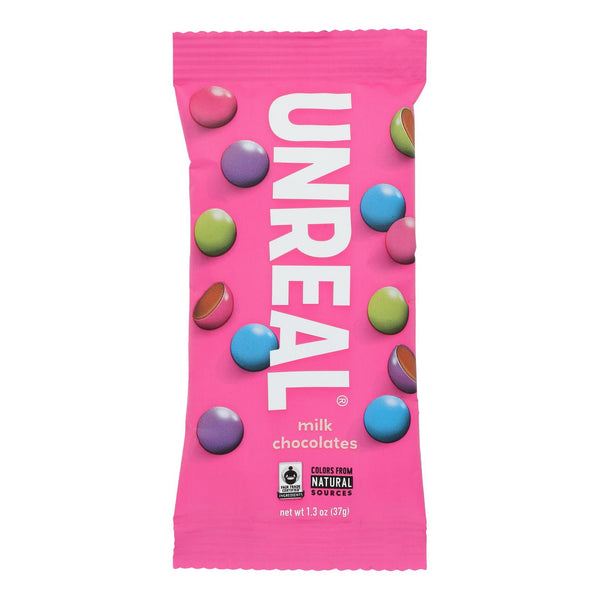 Unreal - Chocolate Gems Milk Chocolate - Case Of 12 - 1.3 Oz - GreatEagleInc