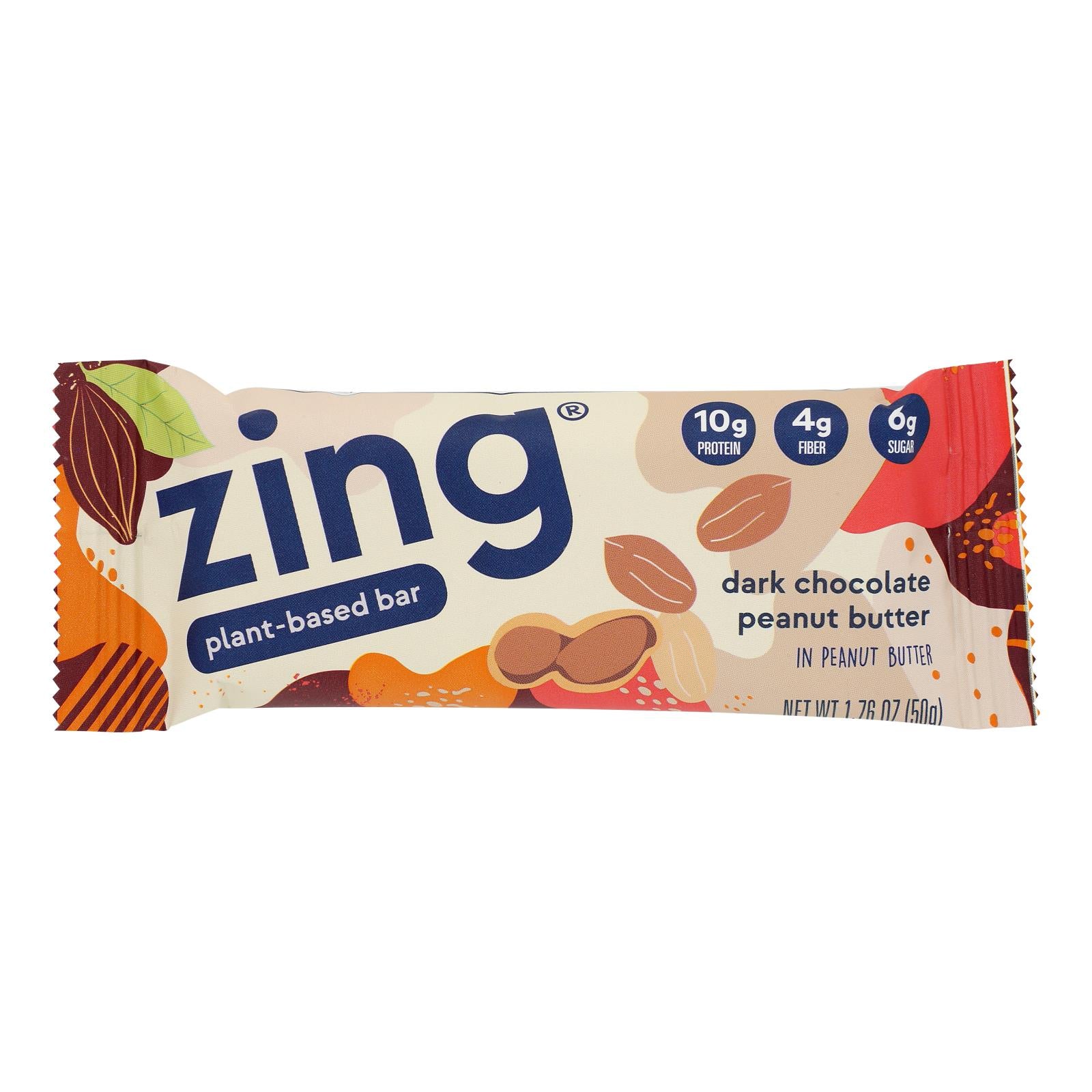 Zing Bars - Nutrition Bar - Chocolate Peanut Butter - 1.76 Oz Bars - Case Of 12 - Eco-Friendly Home & Grocery