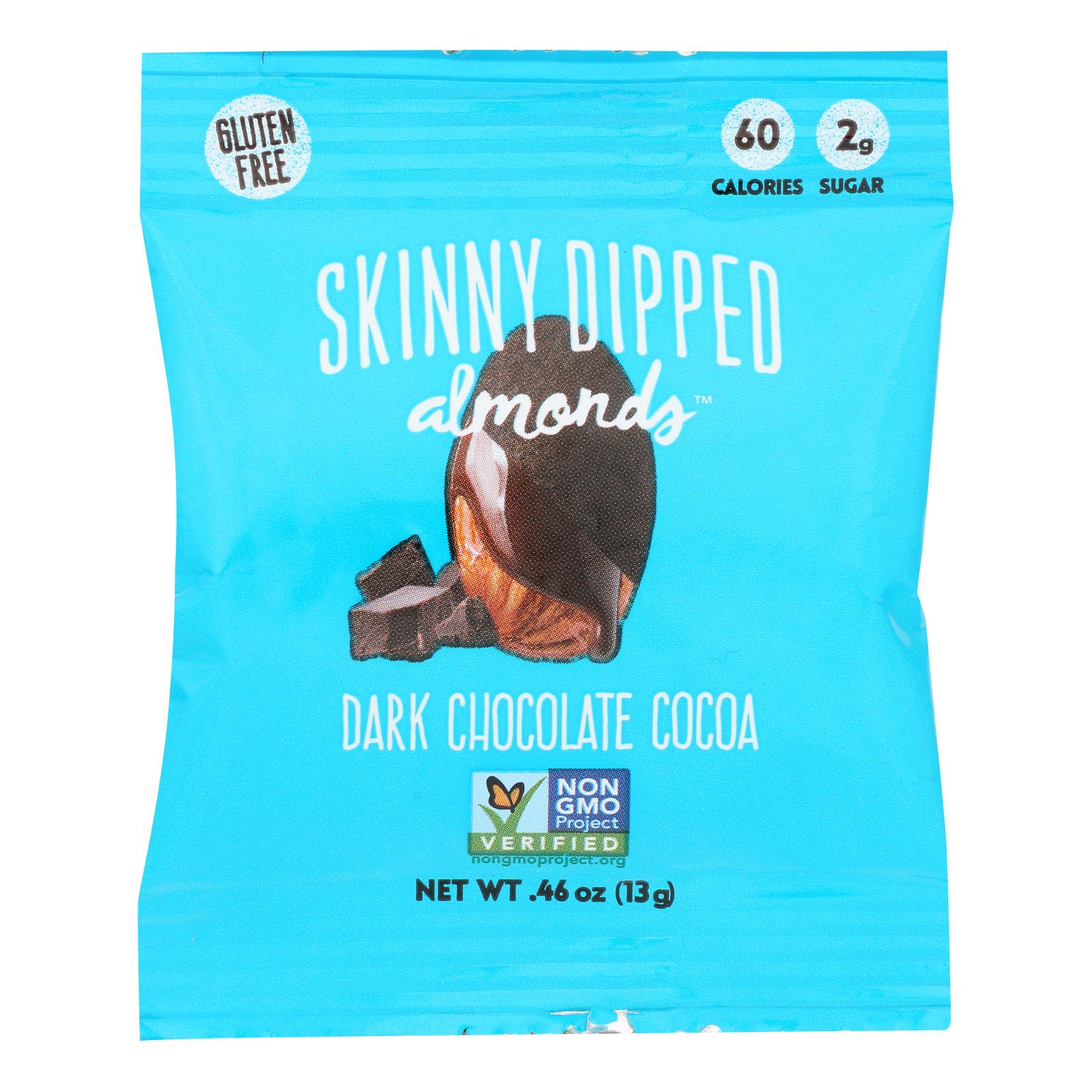 Skinnydipped - Dip Almond Mini Dark Chocolate Cocoa - Case Of 24-0.46 Oz Default Title