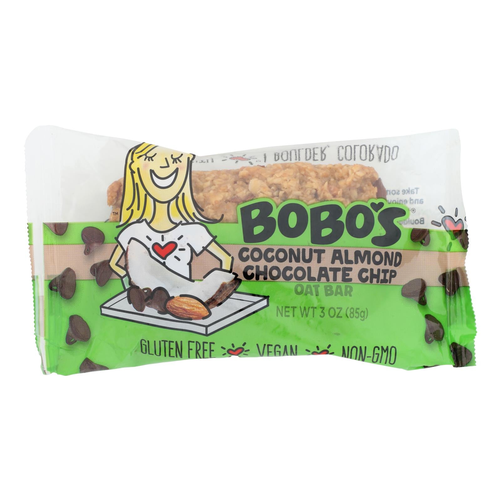 Bobo's Oat Bars - All Natural - Gluten Free - Chocolate Almond - 3 Oz Bars - Case Of 12 - GreatEagleInc