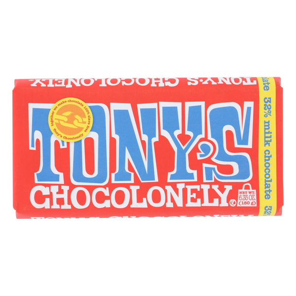 Tony's Chocolonely - Bar Chocolate Milk 32% - Case Of 15 - 6.35 Oz - GreatEagleInc
