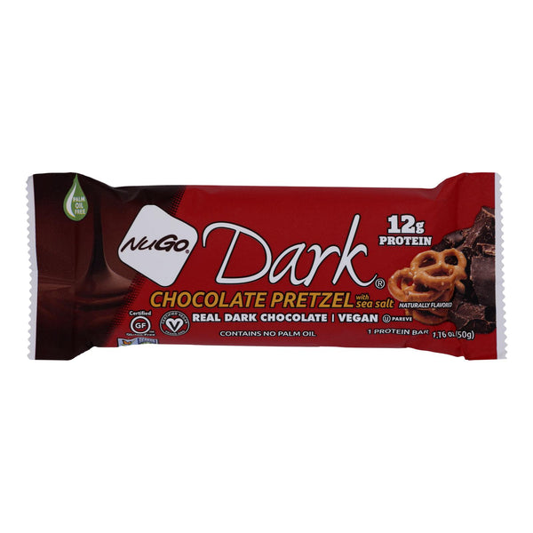 Nugo Nutrition Bar - Dark - Chocolate Pretzel - 1.76 Oz - Case Of 12 - GreatEagleInc