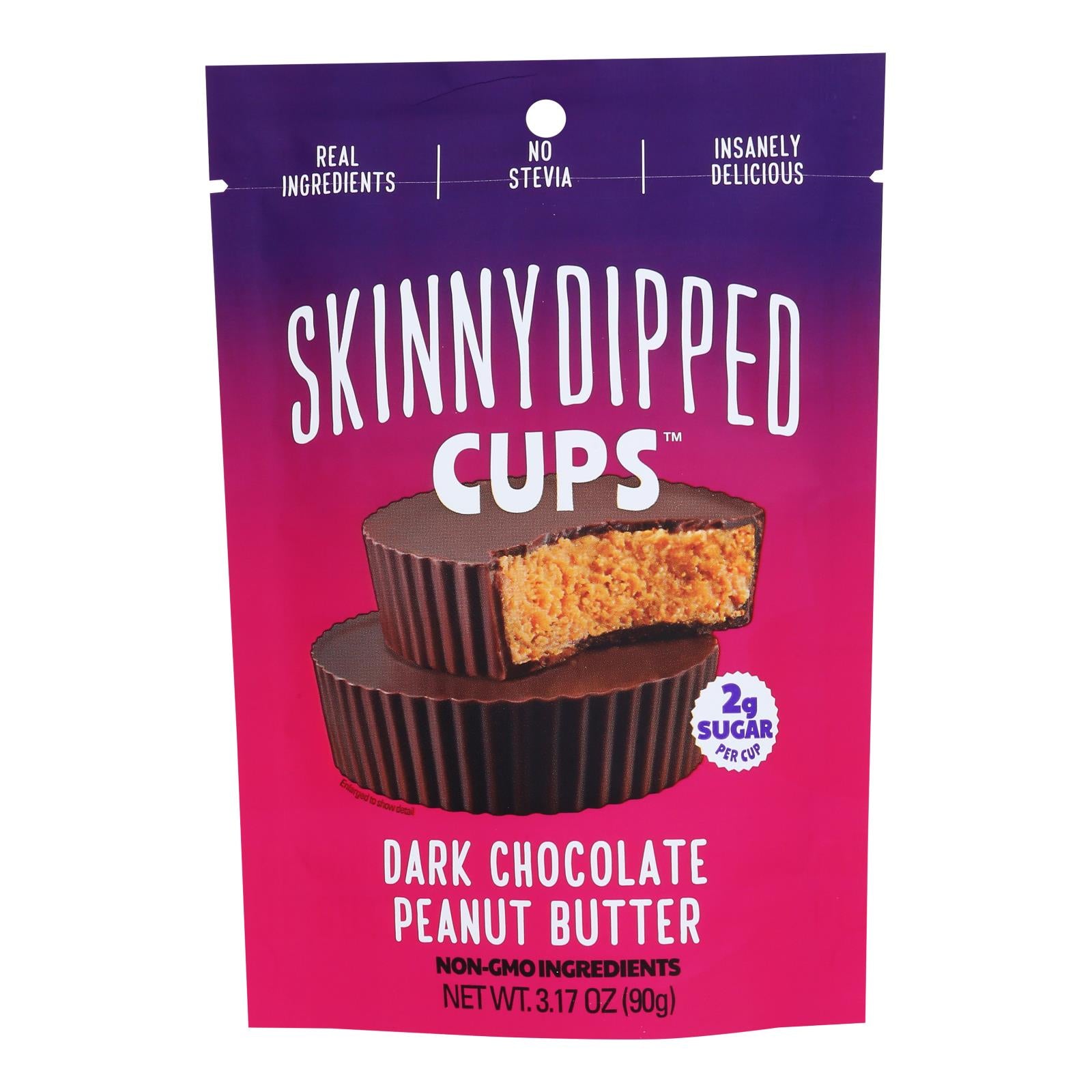 Skinnydipped - Peanut Butter Cup Dark Chocolate - Case Of 10-3.17 Oz - GreatEagleInc