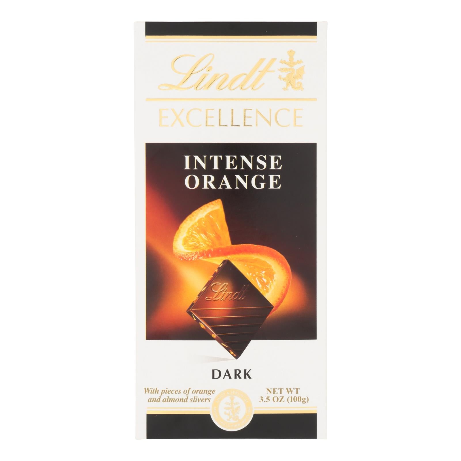 Lindt - Bar Chocolate Excel Orange - Case Of 12-3.5 Oz - GreatEagleInc