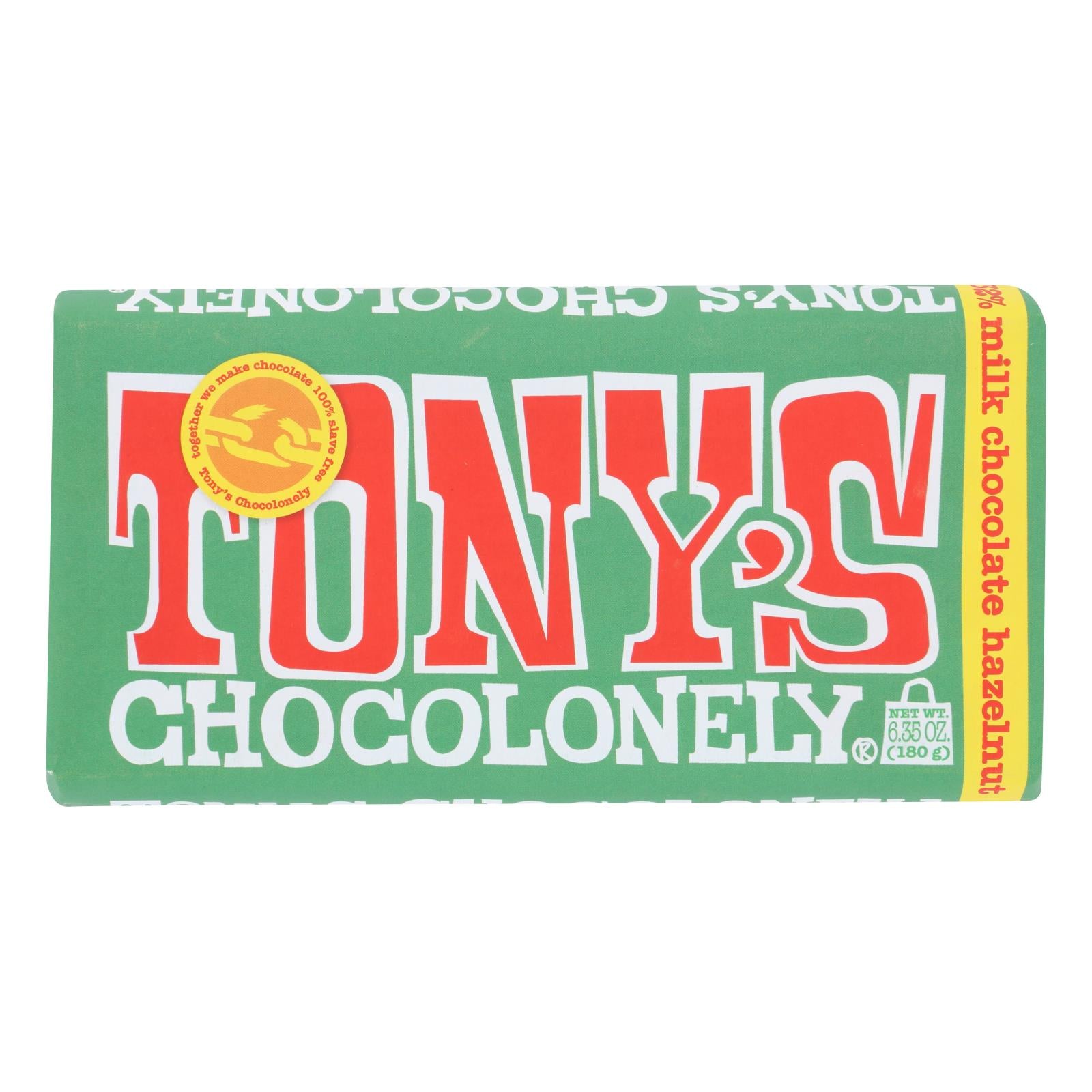 Tony's Chocolonely - Bar Chocolate Milk Hazelnut - Case Of 15 - 6.35 Oz - GreatEagleInc