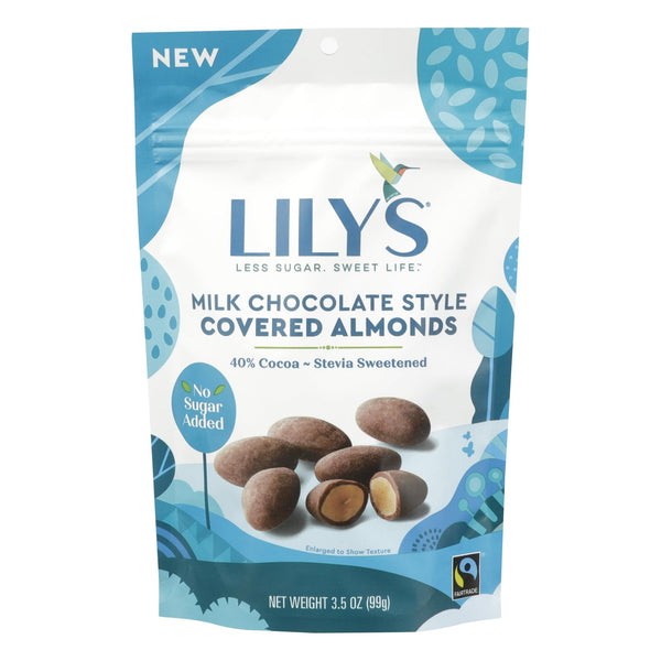 Lily's Sweets - Cvrd Almond Milk Chocolate Stevia - Case Of 12 - 3.5 Oz - GreatEagleInc